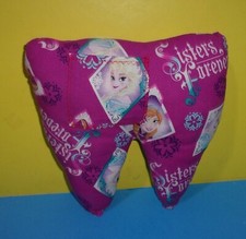 Handmade Pocket Tooth Fairy Pillow Disney Frozen Sisters Forever Elsa Anna
