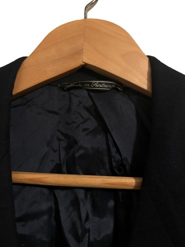 Ermenegildo Zegna Cashmere Wool Blend Navy Blue Blazer Coat Size Large - Picture 6 of 7