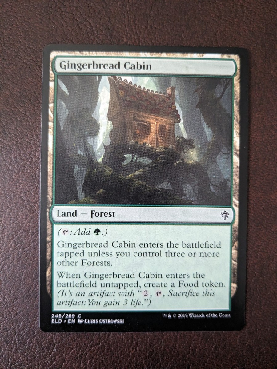 gingerbread card mtg Casita de dulces - Throne of Eldraine #245 (Espaol) Mint / near mint condition trading card Syr Ginger, the Meal Ender