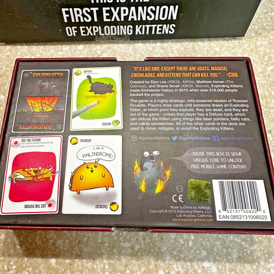 Exploding Kittens Card Game & Imploding Kittens Expansion | eBay