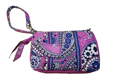 Bolso Bandolera Acolchado Vera Bradley Boysenberry Hipster Púrpura Azul Paisley - Imagen 12 de 13