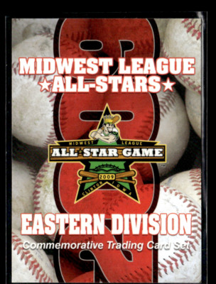 Eastern Division Header Card 2009 Midwest League All Stars Set