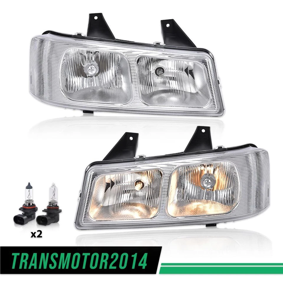 Хромированные фары головного света подходят для Chevy Express GMC Savana Van 2003-2019 годов выпуска - Изображение 2 из 4