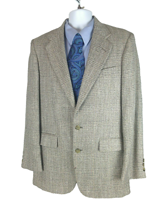 22 East Limited Men's Multi-Colored Plaid Blazer Sport Coat 40L 2