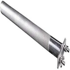 Percha para p jaros de acero inoxidable de 8.84 pulgadas con superficie rugosa