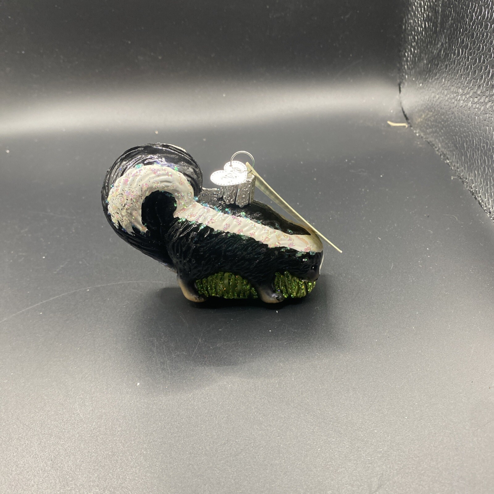 OWC Old World Christmas Blown Glass Skunk #12299 Vintage W/ Org Tags