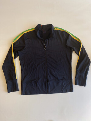 Boston Proper Women s Black LS Full Zip Activewear Jacket Top Sz M