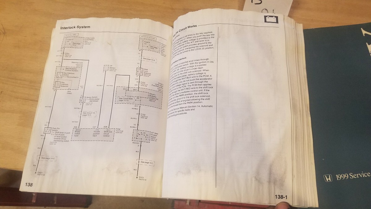 OEM DEALERSHIP 1999 HONDA ODYSSEY REPAIR SERVICE MANUAL +