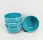 set 4 Small Bistro BOWLS turquoise blue HOMER LAUGHLIN FIESTA WARE 22 OZ. NEW