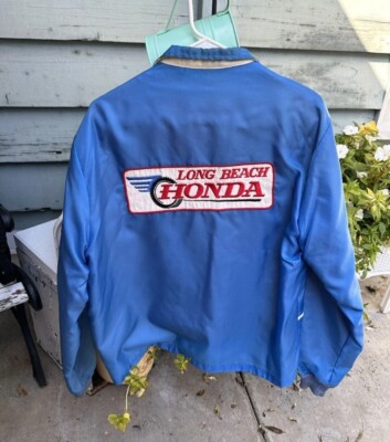 🚨🔥Vintage Honda Racing Long Beach Jacket Blue Patches Lrg