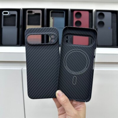 Genuine Carbon Fiber Aramid Case For Google Pixel 9 Pro/9 Pro XL Magsafe Cover