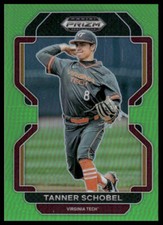 2022 Panini Prizm Draft Picks #PDP68 Tanner Schobel Lime Green #/75