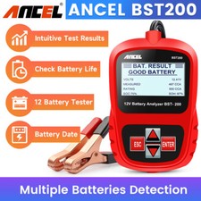 ANCEL BST200 Car Battery Tester 12V 100-1100CCA For Diesel Gasoline Vehicles