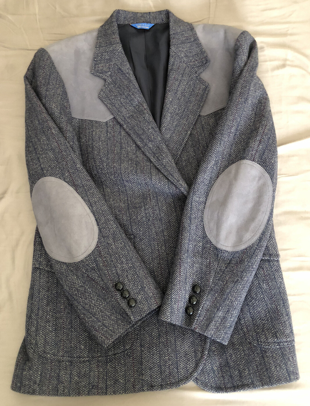 PENDLETON WESTERN  BLUE GRAY HERRINGBONE TWEED SP… - image 2