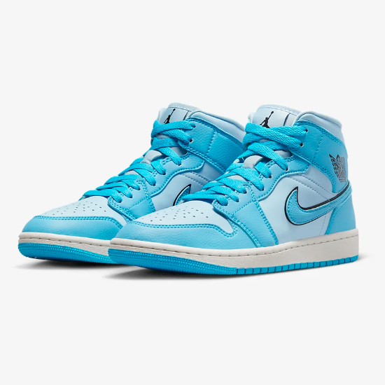 Nike Air Jordan 1 DV1302-400 青/白 10 Wmns Jordan 1 Mid SE 'Ice Blue' - Air Jordan - DV1302 400