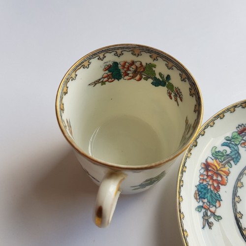 Copeland Spode Antique Ceramic Tea and Cup Saucer Oriental Rose c1900 England - Picture 12 of 13