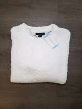 Social Standard by Sanctuary Sweater Women's Large Round Neck White