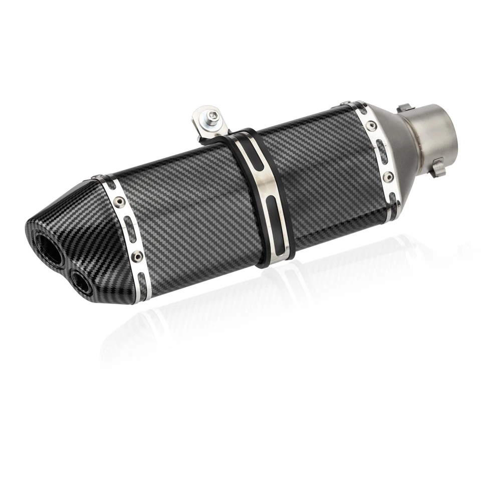 2" Slip On Dual Exit Exhaust Muffler Pipe For Honda CBR600RR CBR900RR CBR1000RR - Изображение 4 из 4