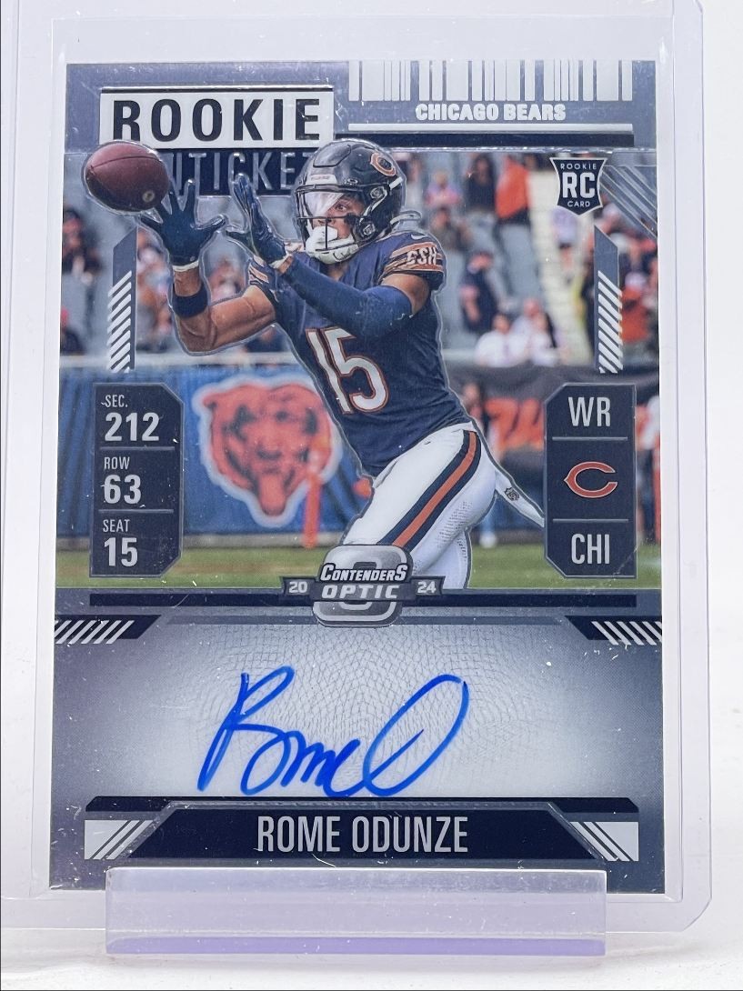 ROME ODUNZE 2024 CONTENDERS OPTIC ROOKIE TICKET AUTOGRAPH RC AUTO Q0154