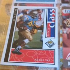 Upper Deck Skip Hicks Washington Commanders #218 Rookie Football Trading Card. rookie card picture