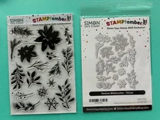 Simon Says Stamptember  2025 Tim Holtz Festive WaterColors Poinsettias