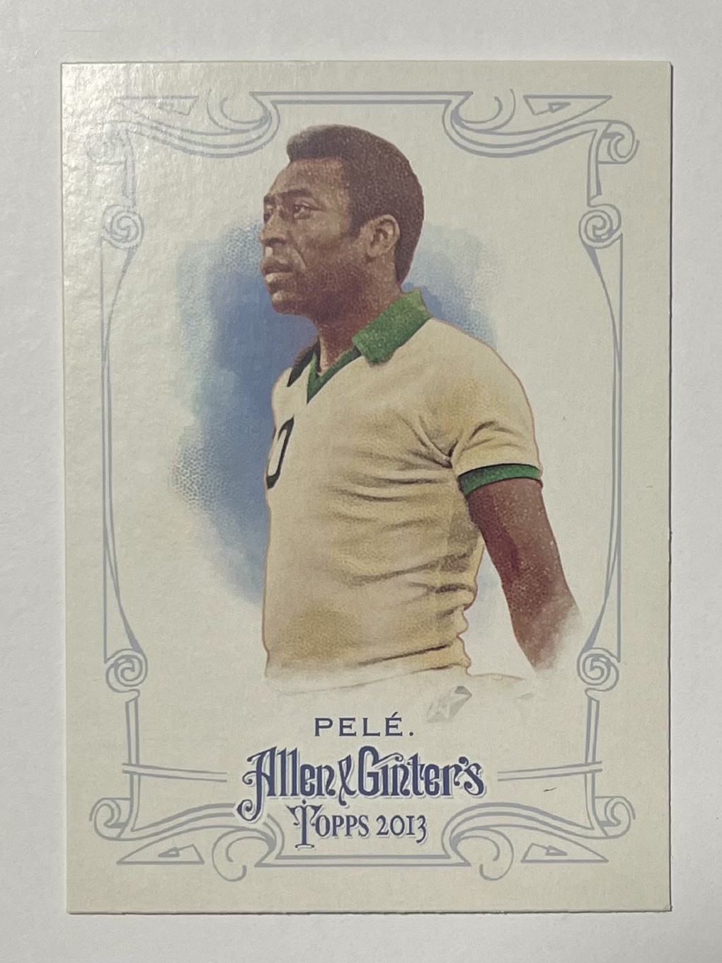 2013 TOPPS ALLEN & GINTER'S - PELE #130 - MISSING TEXT VARIATION - SOCCER LEGEND