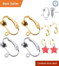 Elegant 36 Pack Clip-On Earring Converters - Easy Open Loop for Stylish Accuracy