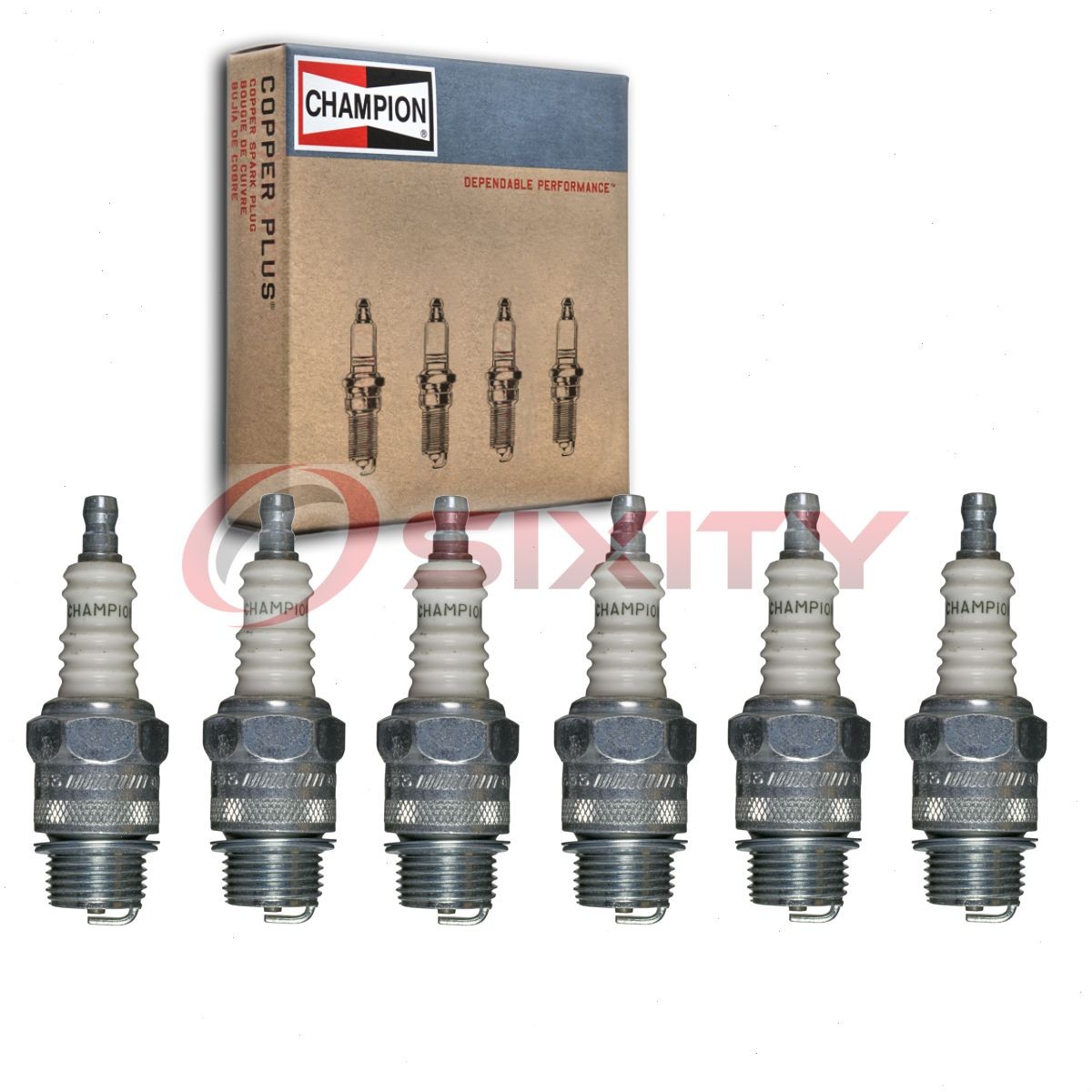 6 pc Champion Industrial 509 Spark Plugs for S83F S82F MW22U M8AC0 M8A0 M8A tj