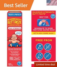 Gentle  Effective Diaper Rash Cream 4 Oz - Boudreaux's Butt Paste for Babies
