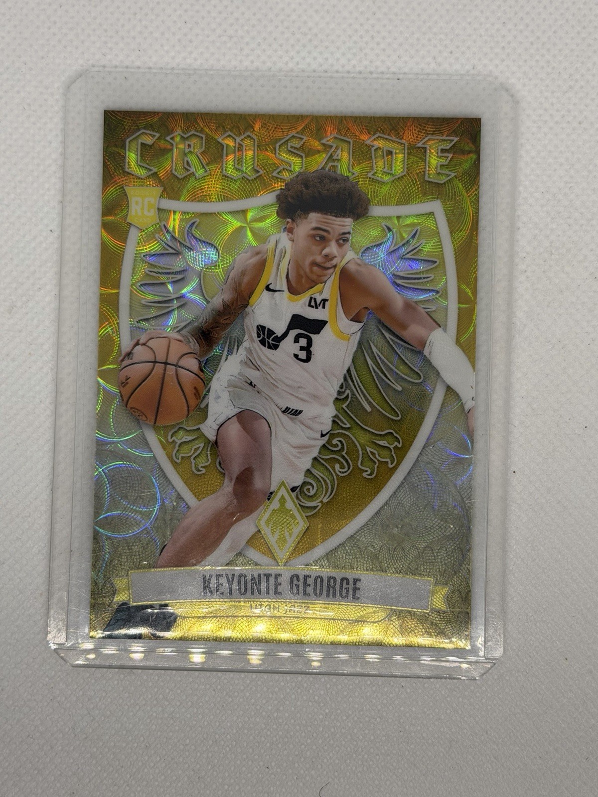 2023-24 PANINI Phoenix 1/10!- Gold Crusade Keyonte George (RC) Jazz Baylor