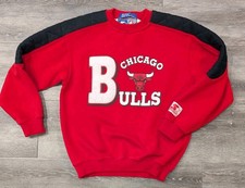 Vintage NBA Starter Chicago Bulls Sweatshirt Mascot Big Logo Youth Large 