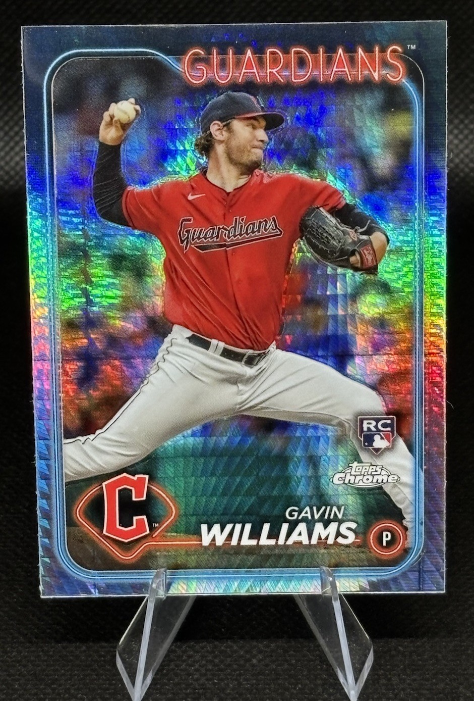 2024 Topps Chrome - Gavin Williams #15 Prism Refractor (RC)