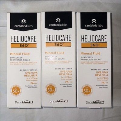 Helical 360 Mineral Fluid Sunscreen SPF 50+ (3 Pack) 50ml Units