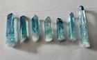 Aqua Aura Quartz Crystal Points - Polished, Assorted set of Seven- 1”- 1.5” long — photo 2
