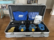 Arri Fresnel Studio Light Kit 3-Pack 2 Arrilite 1000, 1 650 plus Case  Extras