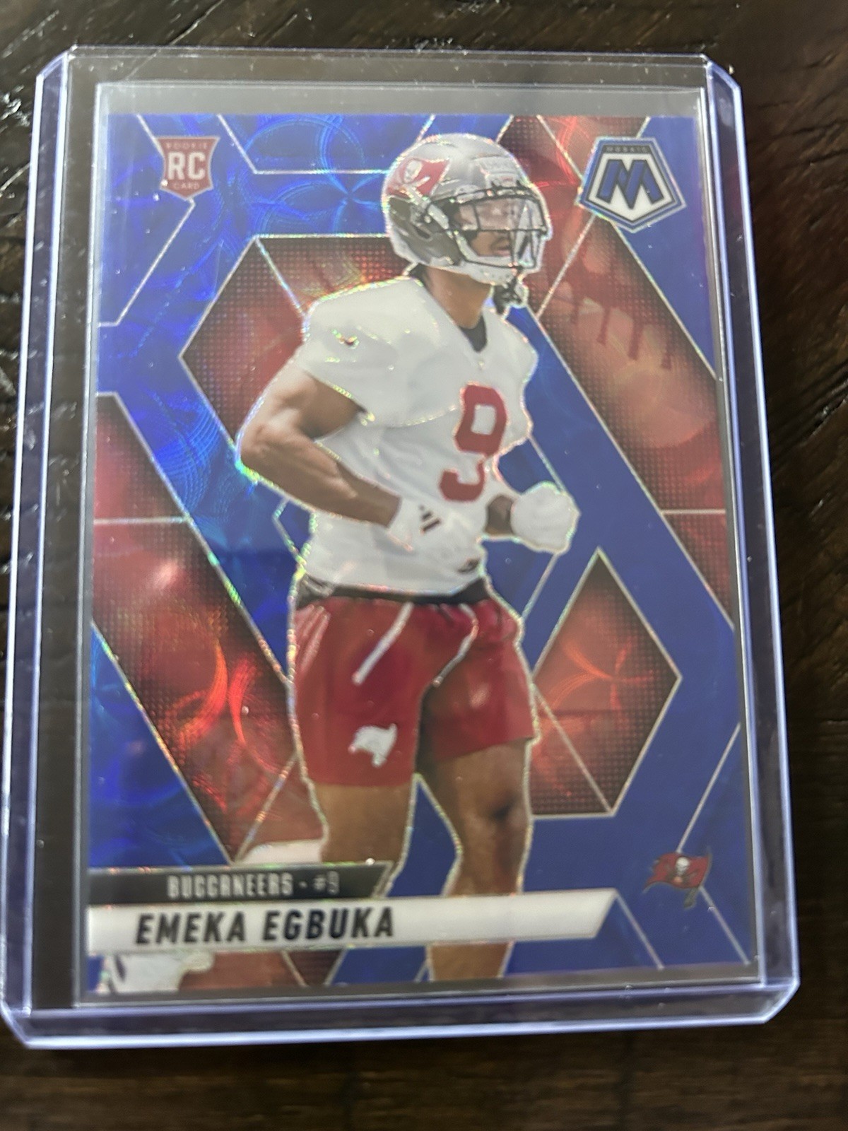 2025 Panini Mosaic - Emeka Egbuka #376 Blue Scope Prizm (RC)