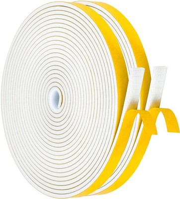 12m Dichtungsband Selbstklebend für Türen Fenster 12mmB x3mmD Moosgummi Dicht...
