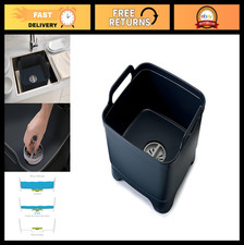 Large Kitchen Dish Tub with Handles Draining Plug - 9L Wash Basin for Easy Cle
