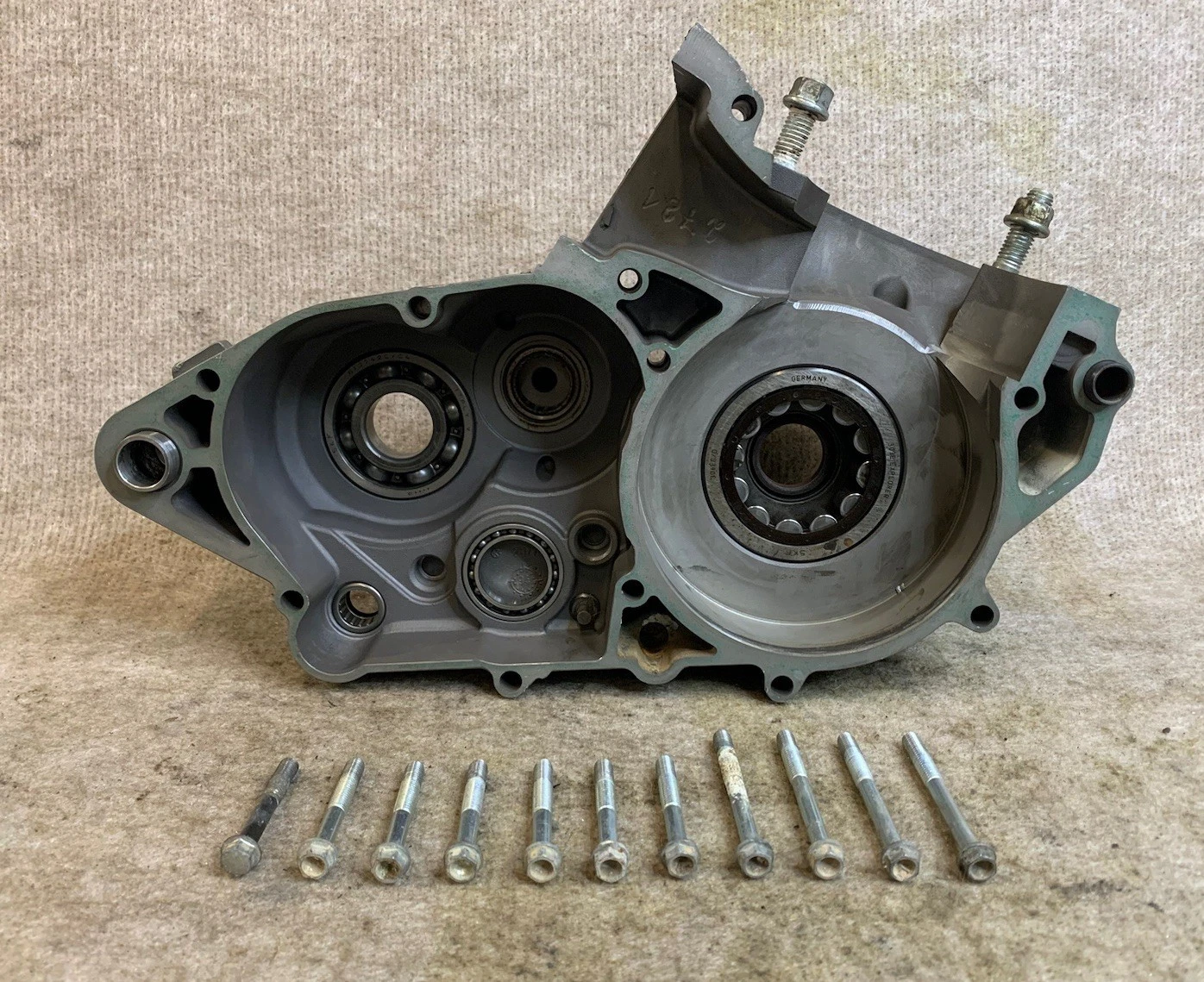 1993- 1996 KTM 300 EXC Left side engine motor crankcase crank case 54630003600