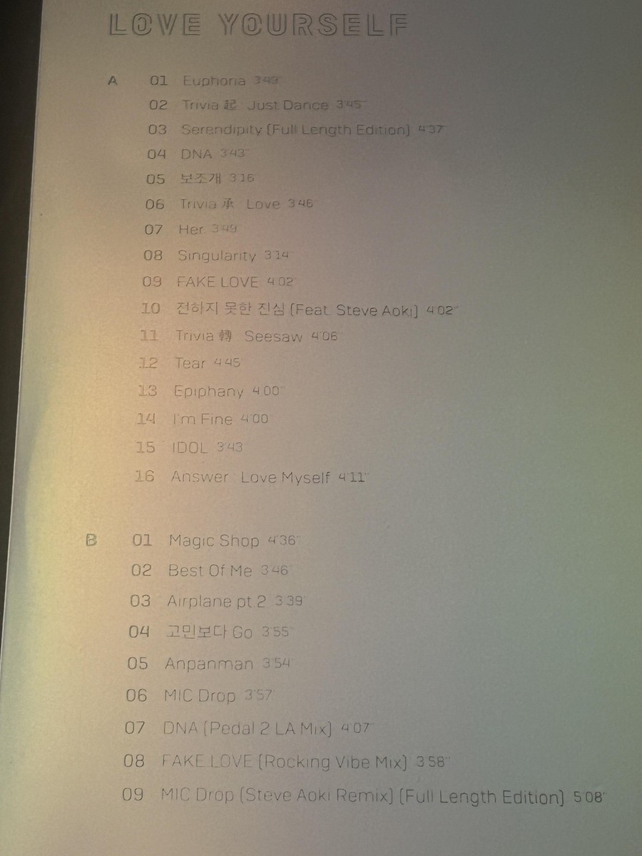 BTS CD Love Yourself 結 Answer K-Pop Album 2 Disc Big Hit 2018 EAN