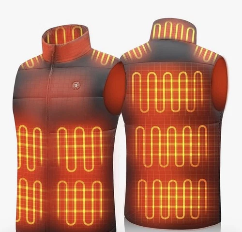 Heated Vest, 15 Heating Zones, Men's Heated Vest with 16000mAH 7.4V Battery Pack - product listing photo