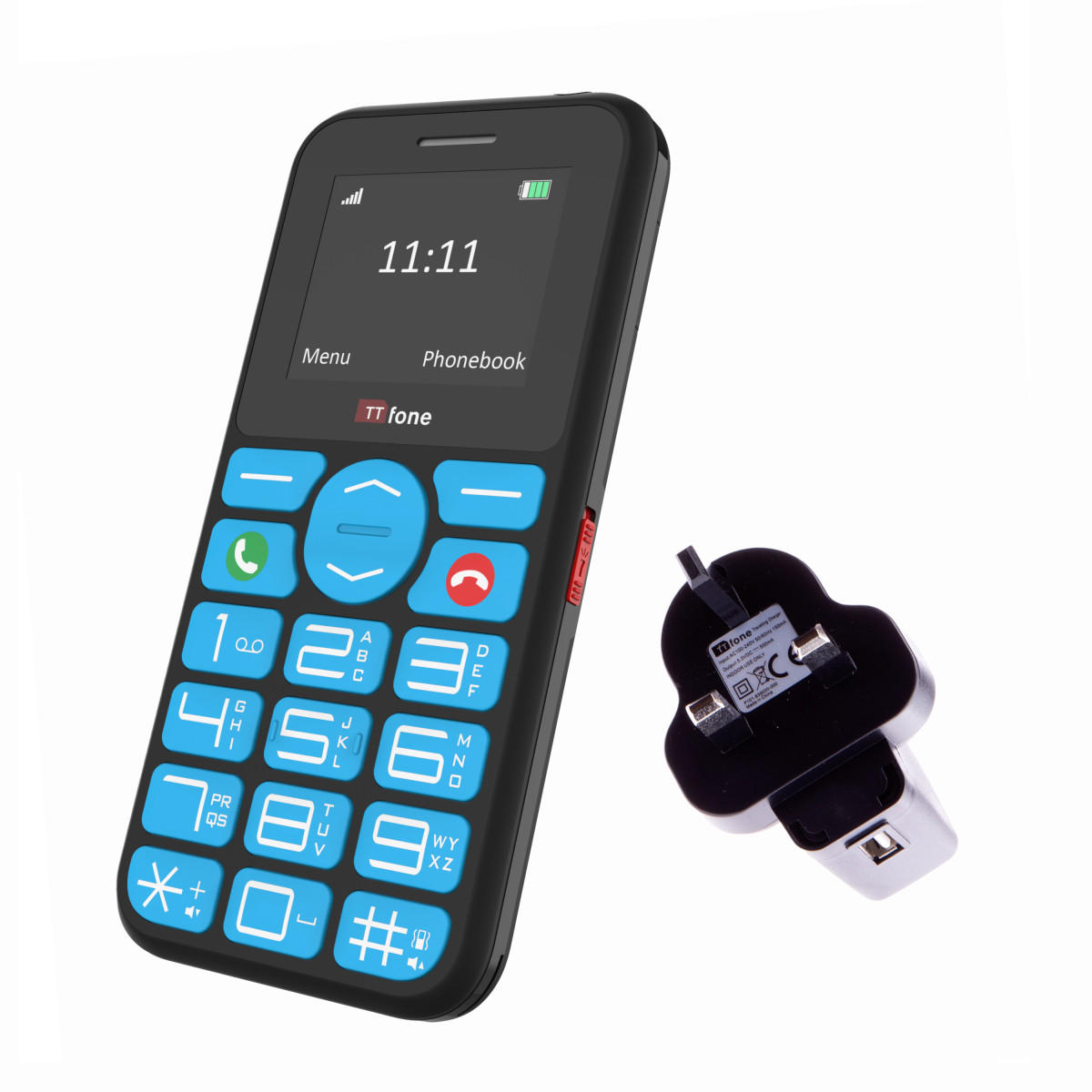 Ttfone Red/Green Used - Tt190 (2G) - With Mains Charger / O2 - Image 5