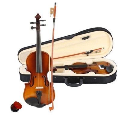 1/2 Acoustic Violin Fiddle for Kids Beginners Violin Starter Kit with Hard Case