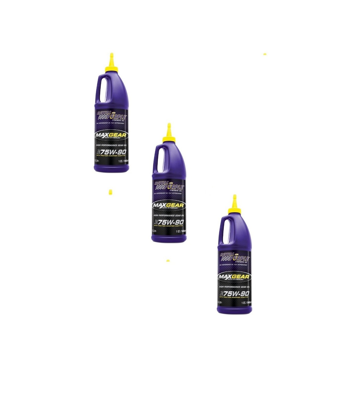 Royal Purple 01300 Set of3 Max Gear 75W-90Oil 1Quart Bottles