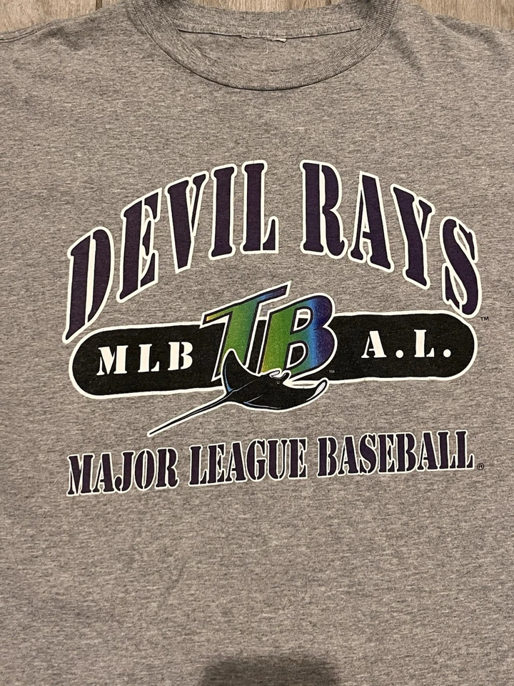 复古 90 年代坦帕湾魔鬼光 José Canseco 球衣衬衫男式大号美国职棒大联盟光线 — 第 2/4 张图片