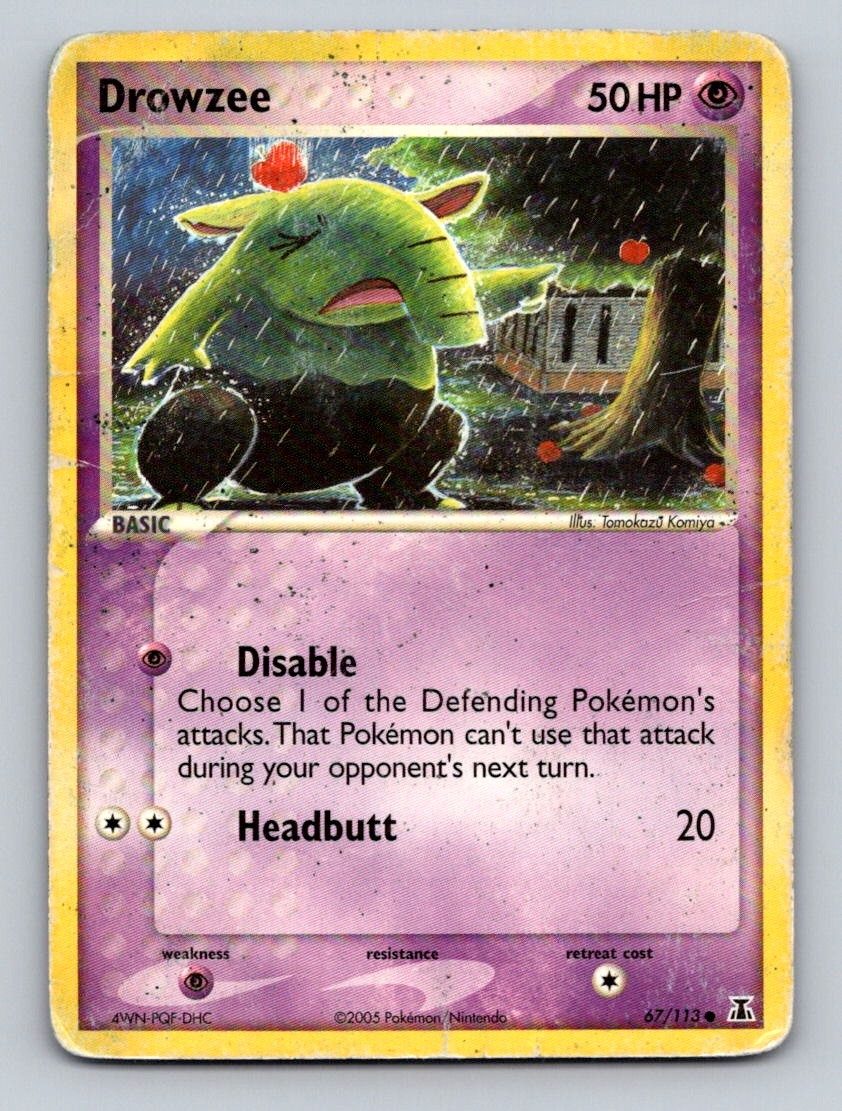 Drowzee 67/113 Common Delta Species Pokemon Heavily Played