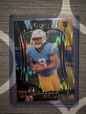 2025 Panini Select - Premier Level Omarion Hampton #102 Black & Gold Shock Prizm