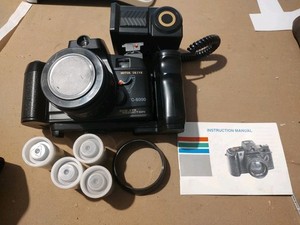 Canon TC-8000 Motor Drive Red-Eye Reduction 35mm Film Camera W/ Flash Not Tested