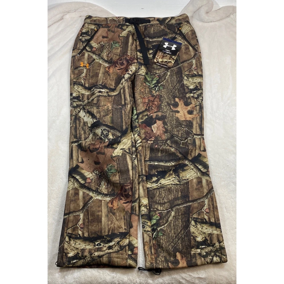 NUEVO Under Armour ColdGear Mossy Oak Infinity Camuflaje Caza Vellón Forrado Pantalones XXL Foto 2 de 4