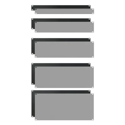 Panneau Obturateur Rack 19" 1-5U Noir Gris pour Baie Serveur - Photo 1/2